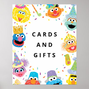Sesame Street Pals Confetti   Karten und Geschenke Poster