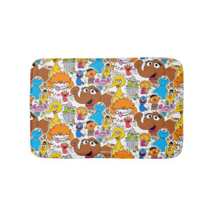 Sesame Street Pals Doodley Pattern Badematte