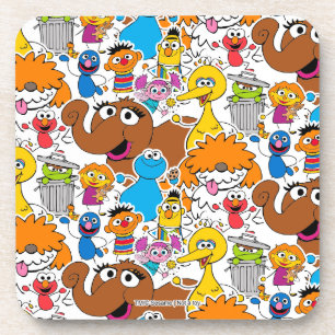 Sesame Street Pals Doodley Pattern Getränkeuntersetzer
