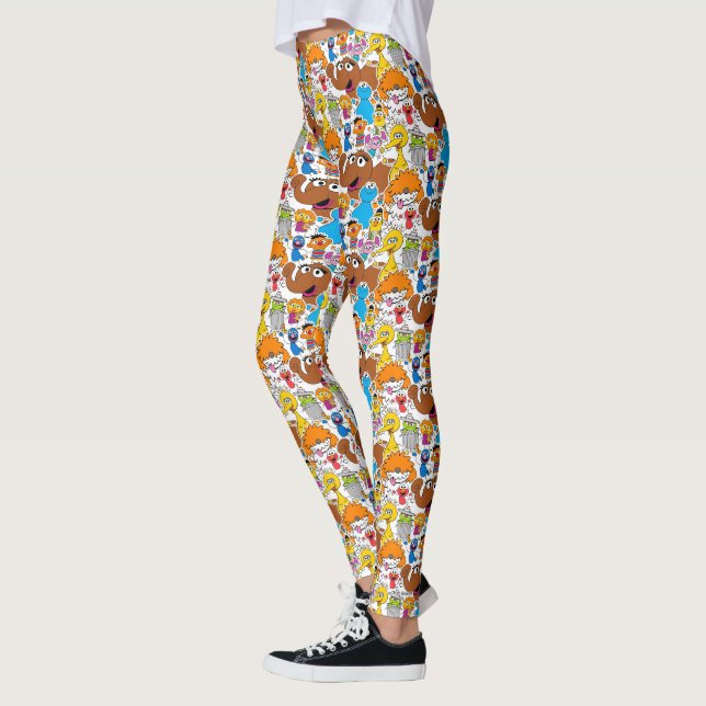 Sesame Street Pals Doodley Pattern Leggings (Links)