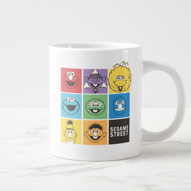 Sesame Street Pals | Farbblöcke Jumbo-Tasse (Rechts)
