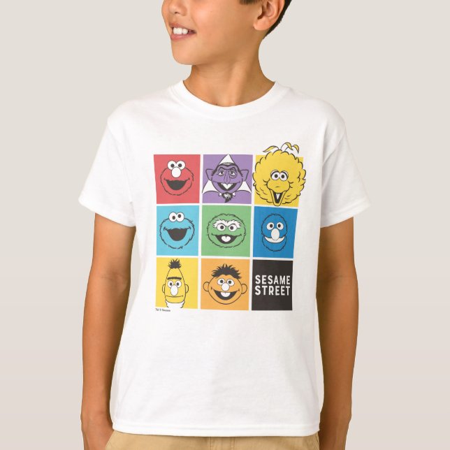 Sesame Street Pals | Farbblöcke T-Shirt (Vorderseite)