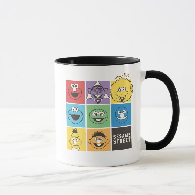 Sesame Street Pals | Farbblöcke Tasse (Rechts)