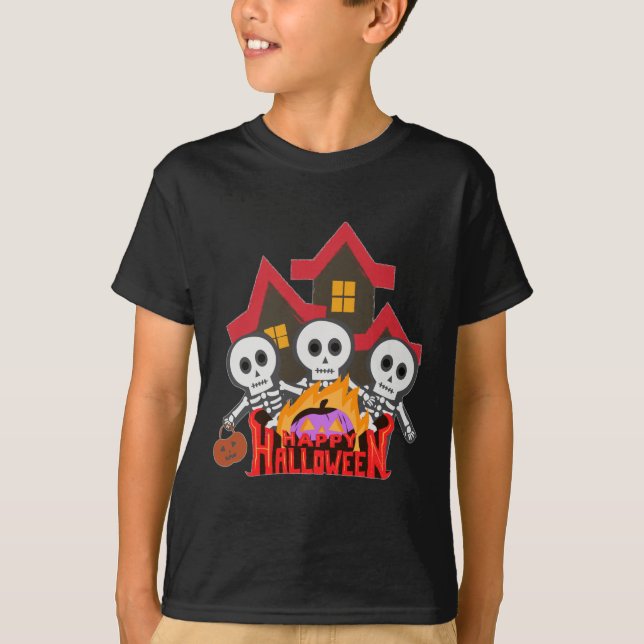 Sesame Street Pals | Glücklicher Halloween-T - Shi T-Shirt (Vorderseite)