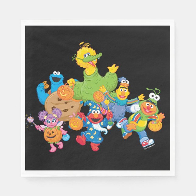 Sesame Street Pals | Halloween-Kostüme Serviette (Vorderseite)