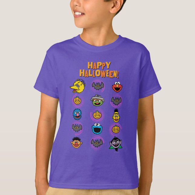 Sesame Street Pals - Happy Halloween! T-Shirt (Vorderseite)