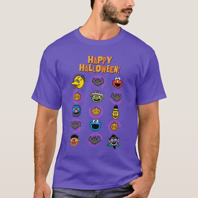 Sesame Street Pals - Happy Halloween! T-Shirt (Vorderseite)