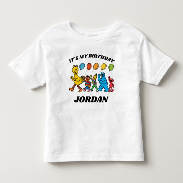 Sesame Street Pals | Mein Geburtstag Kleinkind T-shirt (Vorderseite)