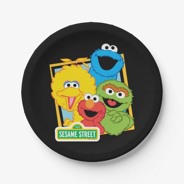 Sesame Street Pals Pappteller (Vorderseite)