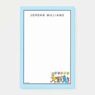 Sesame Street Pals Party Ballons Post-it Klebezettel