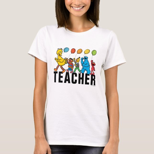 Sesame Street Pals | Party Balloons Lehrer T-Shirt (Vorderseite)