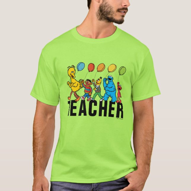 Sesame Street Pals | Party Balloons Lehrer T-Shirt (Vorderseite)