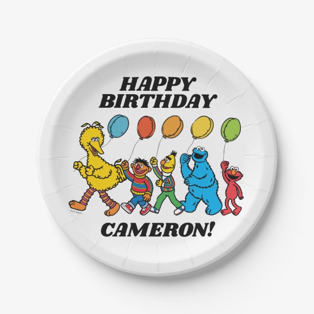 Sesame Street Pals | Party Balloons Papier Teller (Vorderseite)