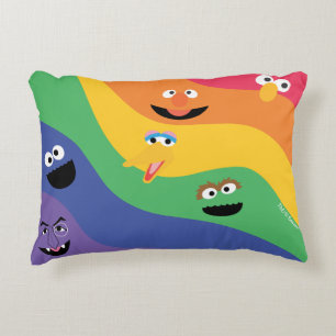 Sesame Street Pals Rainbow Accent Pillow Dekokissen