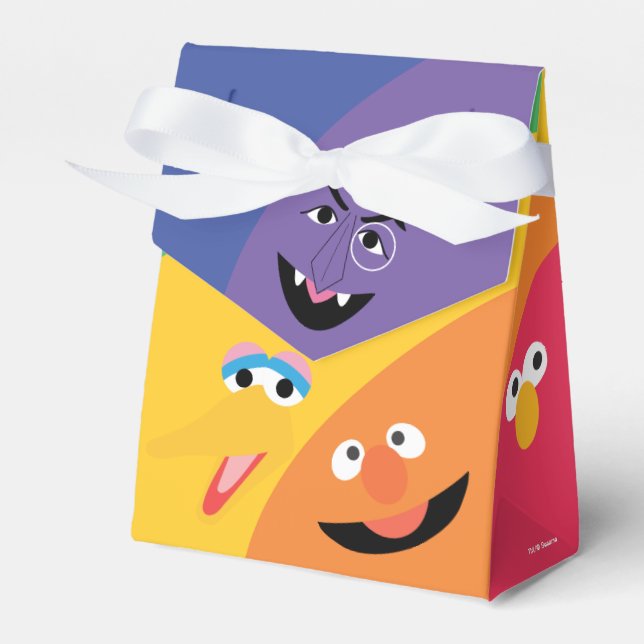 Sesame Street Pals Rainbow Favor Box Geschenkschachtel (Vorderseite)