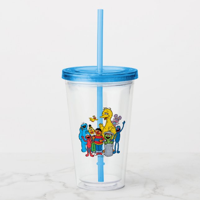 Sesame Street Pals Waving Acryltrinkbecher (Vorderseite)