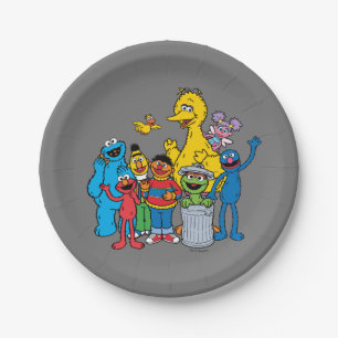 Sesame Street Pals Waving Pappteller
