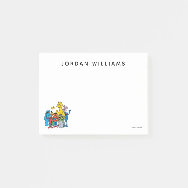 Sesame Street Pals Waving Post-it Klebezettel (Vorderseite)