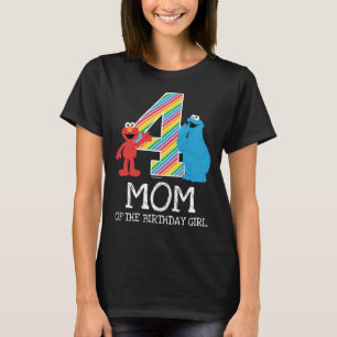 Sesame Street Rainbow 4. Geburtstag   MAMA T - SHI T-Shirt