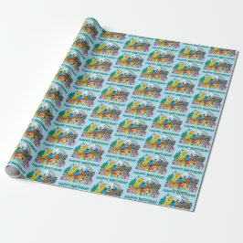 Sesame Street | Rainbow Wave Geschenkpapier