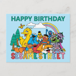 Sesame Street | Rainbow Wave Postkarte