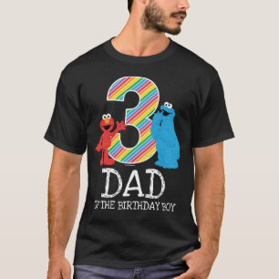 Sesame Street Regenbogen 3. Geburtstag   Papa T-Sh T-Shirt