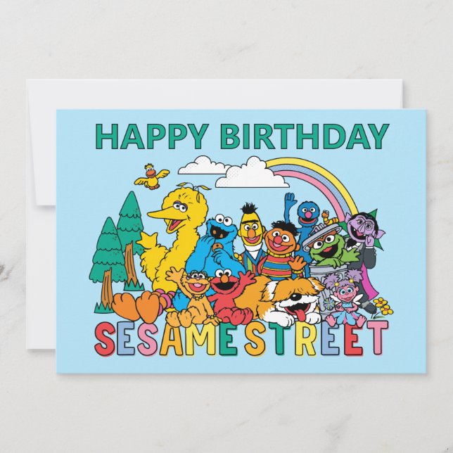 Sesame Street | Regenbogenwelle Karte (Vorderseite)