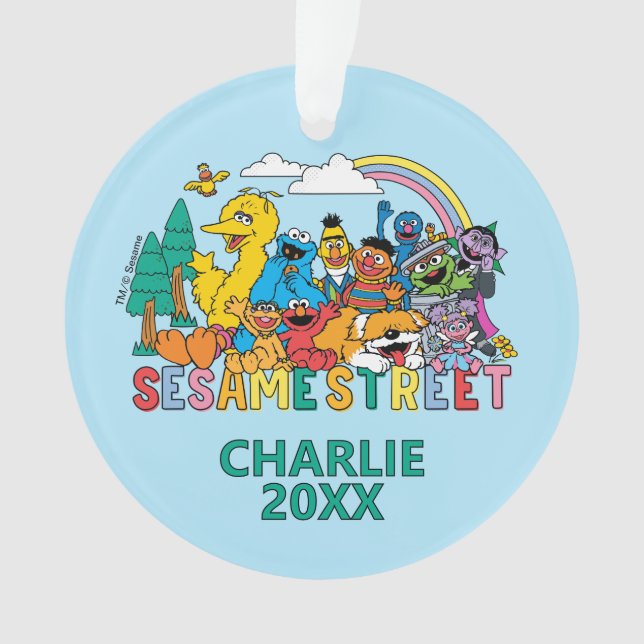 Sesame Street | Regenbogenwelle Ornament (Vorderseite)