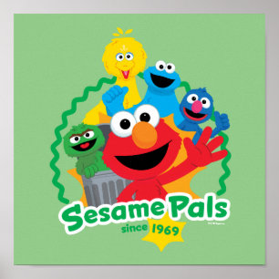 Sesame Street Sesame-Freunde seit 1969 Poster