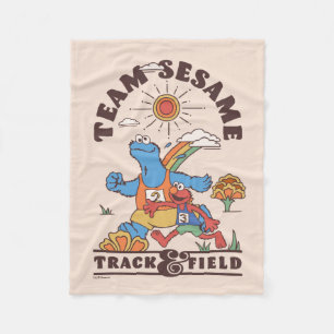 Sesame Street Team Sesame Leichtathletik Fleecedecke