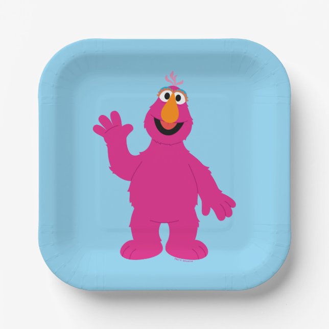 Sesame Street Telly Monster Pappteller (Vorderseite)