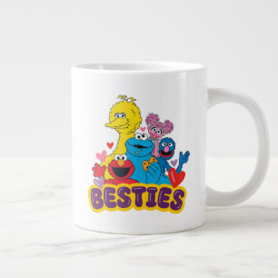 Sesame Street Valentinstag-Beste-Freunde Jumbo-Tasse