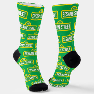 Sesame Street   Vollfarbiges Logo Socken