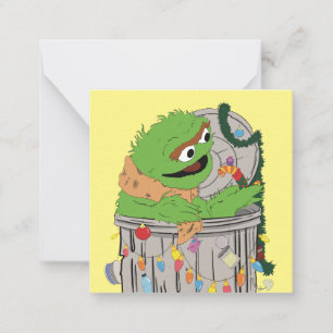 Sesame Street   Weihnachten Oscar der Griesgram Mitteilungskarte