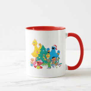 Sesame Street   Weihnachtsfreunde Tasse