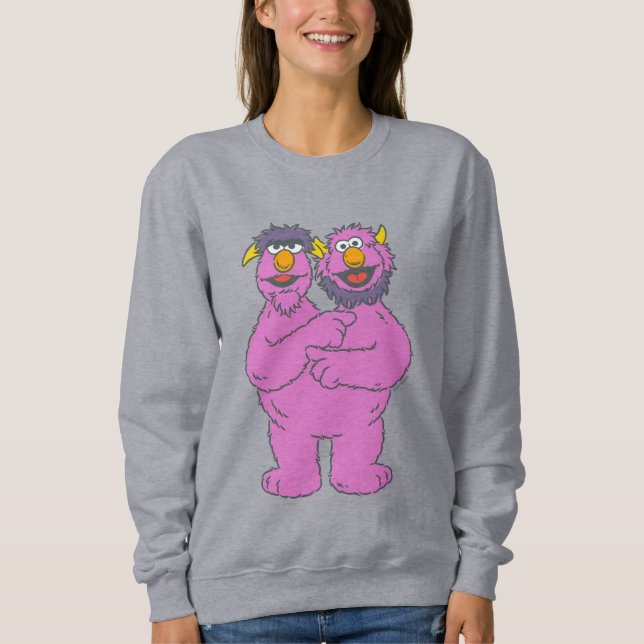 Sesame Street Zwei-Köpfe-Monster Sweatshirt (Vorderseite)