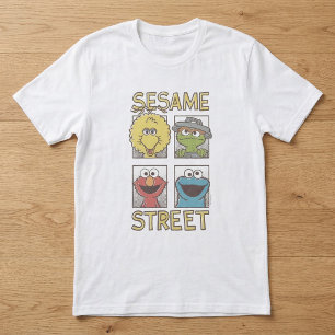 Sesame StreetVintage Character Comic 2 T-Shirt