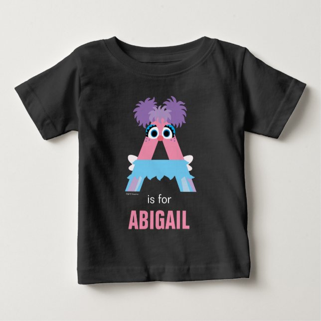 Sesamstraße | A ist für Abby Baby T-shirt (Vorderseite)
