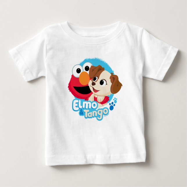 Sesamstraße | Abzeichen Elmo & Tango Baby T-shirt (Vorderseite)