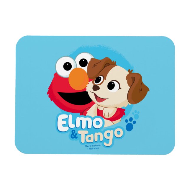 Sesamstraße | Abzeichen Elmo & Tango Magnet (Horizontal)