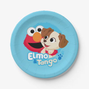 Sesamstraße Abzeichen Elmo & Tango Pappteller