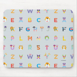 Sesamstraße Alphabet - Buchstaben Mousepad