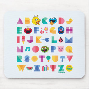 Sesamstraße Alphabet Mousepad