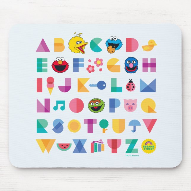 Sesamstraße Alphabet Mousepad (Vorne)