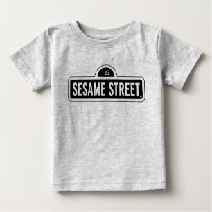 Sesamstraße   B&W-Logo Baby T-shirt