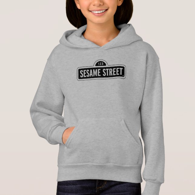 Sesamstraße | B&W-Logo Hoodie (Vorderseite)