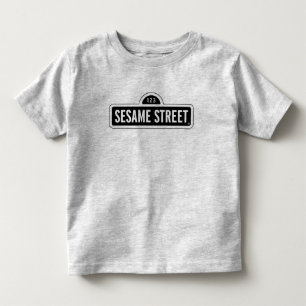Sesamstraße B&W-Logo Kleinkind T-shirt