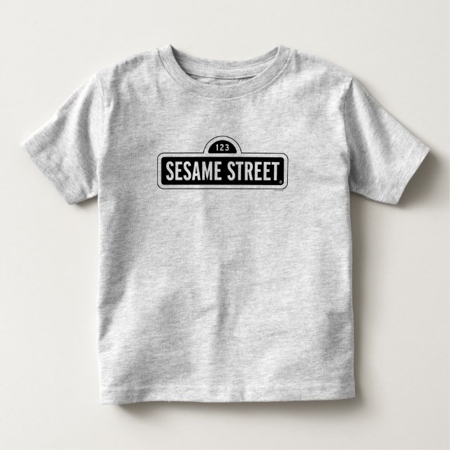 Sesamstraße | B&W-Logo Kleinkind T-shirt (Vorderseite)