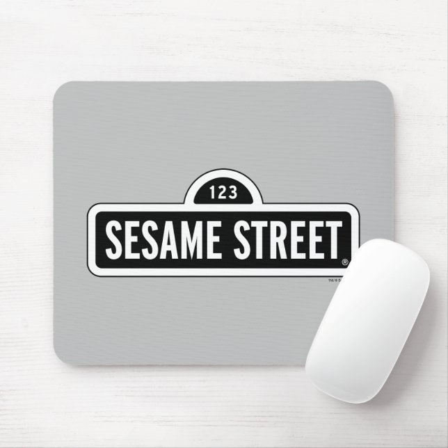 Sesamstraße | B&W-Logo Mousepad (Mit Mouse)