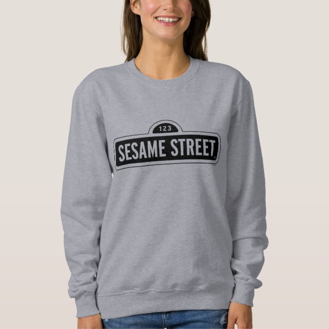 Sesamstraße | B&W-Logo Sweatshirt (Vorderseite)
